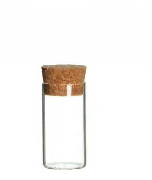 Glas Röhre D3H10cm mit Korkdeckel
