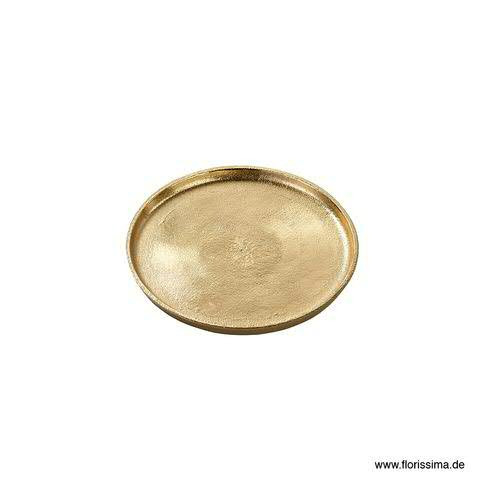 Teller Alu antik D20cm, gold