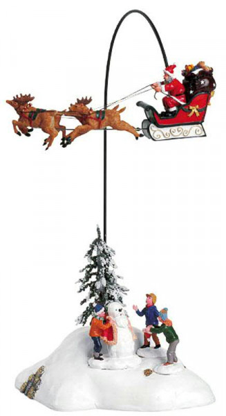 Santa Claus is coming to town H35cm animiert mit Sound, 4,5V