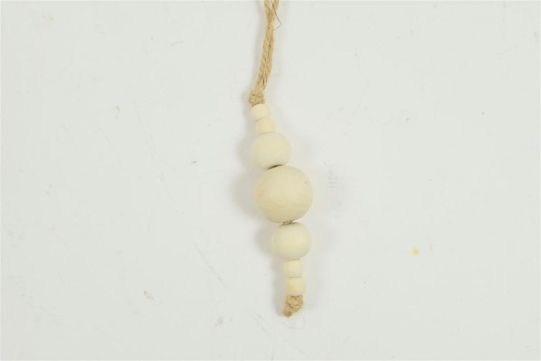 Perlenhänger Holz 20cm 8St., natur