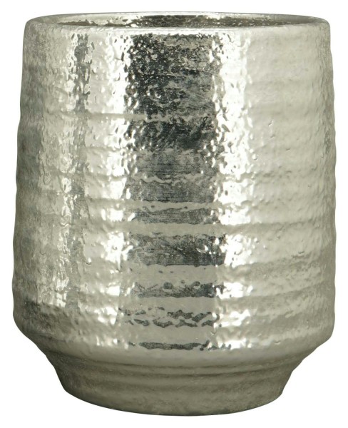 Vase Keramik SP D18,5H21,5cm, silber
