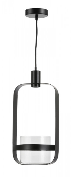 Lampe SP Eisen 21x15x150cm Deckenlampe, schwarz
