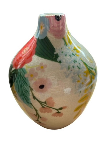 Vase Keramik D15H20cm, bunt