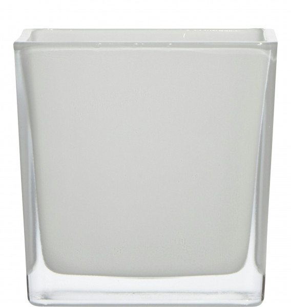 Glas Kasten 12x12x12cm, weiß