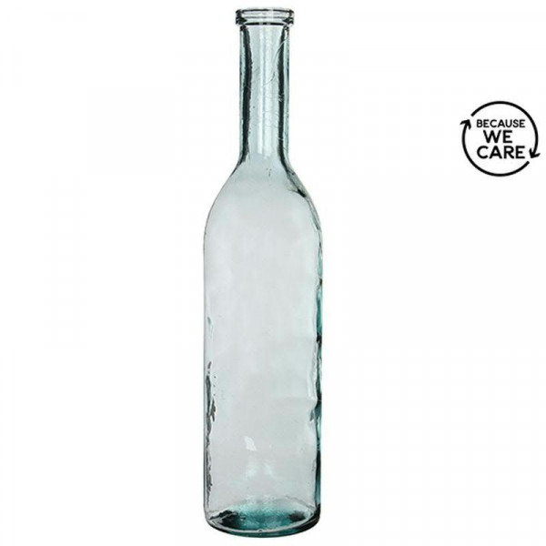 Glas Flasche H100D21cm, klar