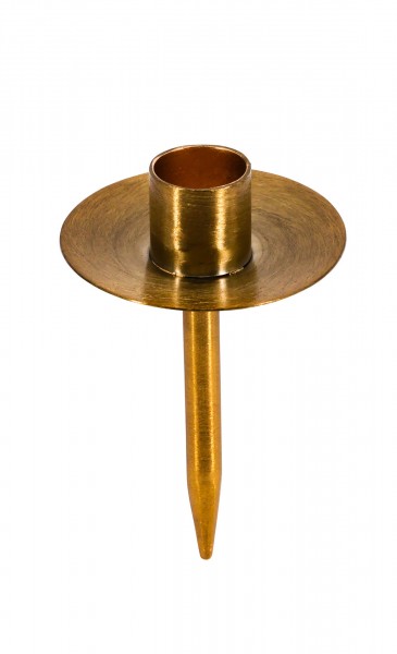 Kerzenpick Metall D2,8/9H15cm, gold