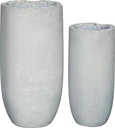 Vase BT256 H80/65cm 2er Satz Broken SP, cement