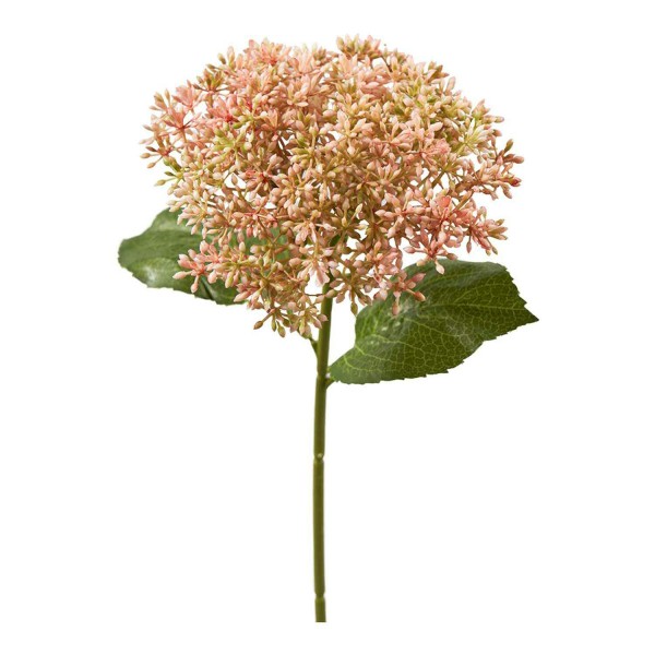 Blüten Pick 30cm mit Blättern, pink