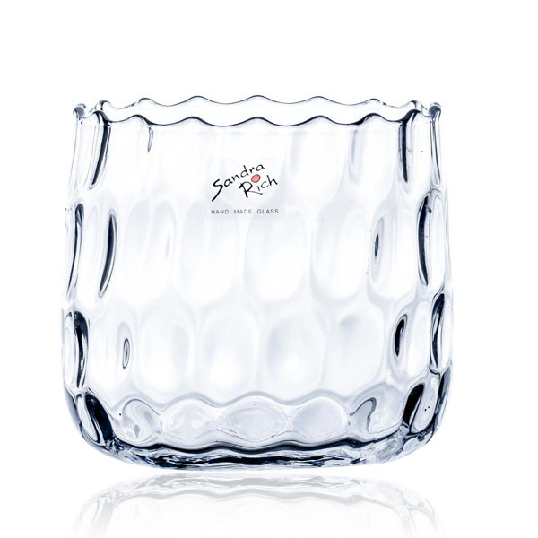 Glas Vase D13,5H13cm