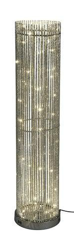 Stehlampe Alustäbe D23H98cm 60LED, silber