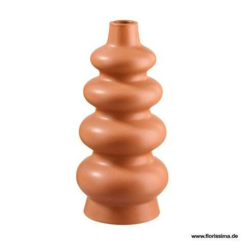 Vase Keramik D12H25cm, braun