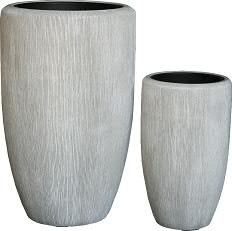 Vase FS138 H90/62cm 2er Satz m.E., ivory