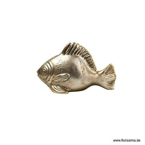 Fisch SP Keramik 16x10cm 3St., altgold