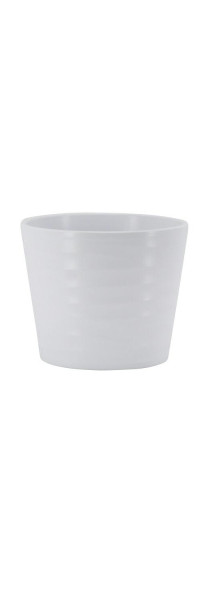 Kübel Keramik 442/13cm Wave, weiß matt