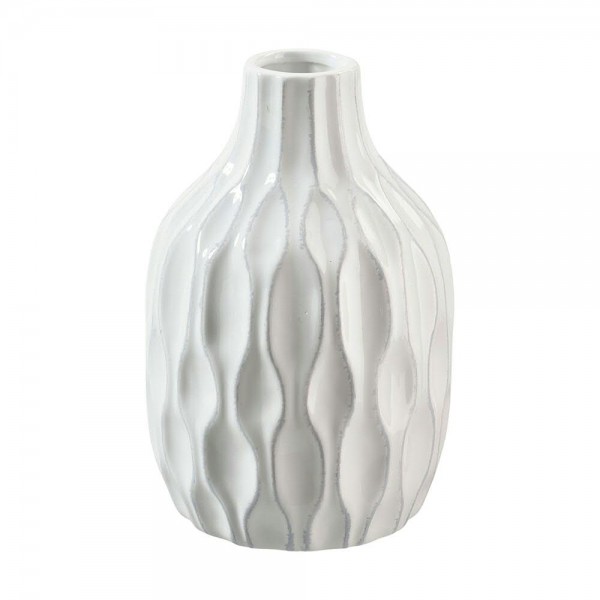 Vase Keramik SP H21D14cm, weiß