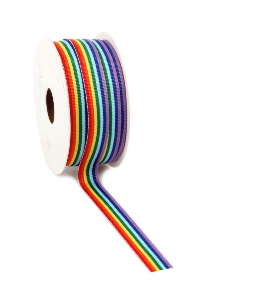 Band 6610/15mm 25m Rainbow, bunt