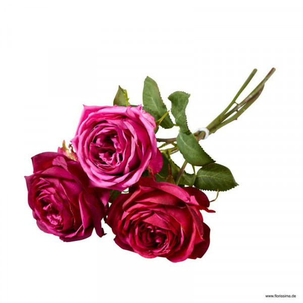 Rose 38cm lila/dunkelpink/pink, pur/dpk/pk