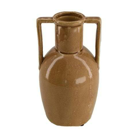 Vase Keramik D14H25,5cm, braun
