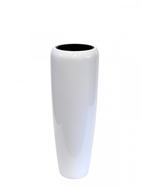 Vase FS147 H97cm, glz.weiß