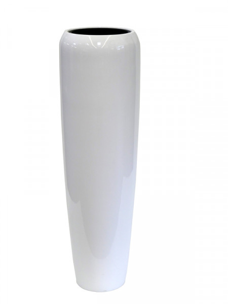 Vase FS147 H117cm, glz.weiß