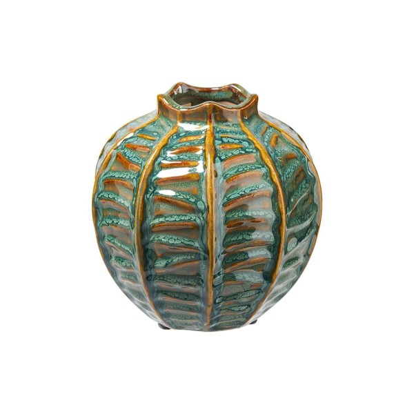 Vase Keramik D15,5H15cm antik, grün