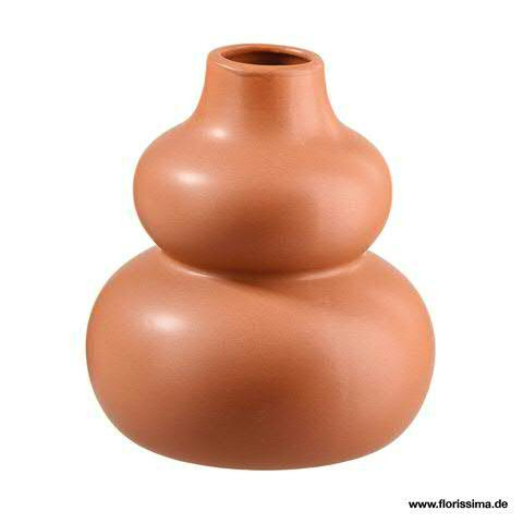 Vase Keramik D14H15cm, braun