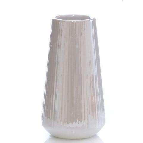 Vase Dolomit SP D7,5H13,5cm glasiert, creme