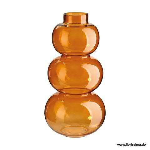 Glas Vase D18,5H36cm Aktionspreis!, braun