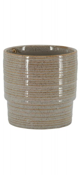 Vase Keramik D7,5H7,5cm, creme