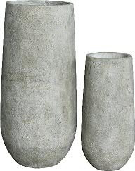 Vase BT363 H92/64cm 2er Satz, rock