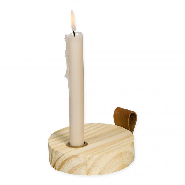 Kerzenhalter Holz D12cm für 1 Kerze Aktionspreis, natur