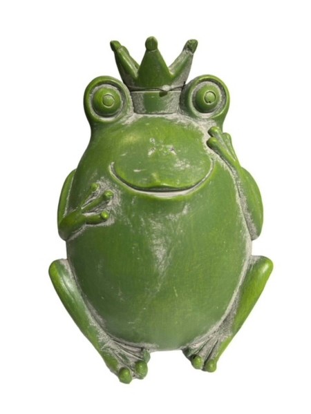 Froschkönig Poly 16,5x22cm, grün