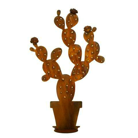 Rost Kaktus SP H110cm mit Goldpunkten