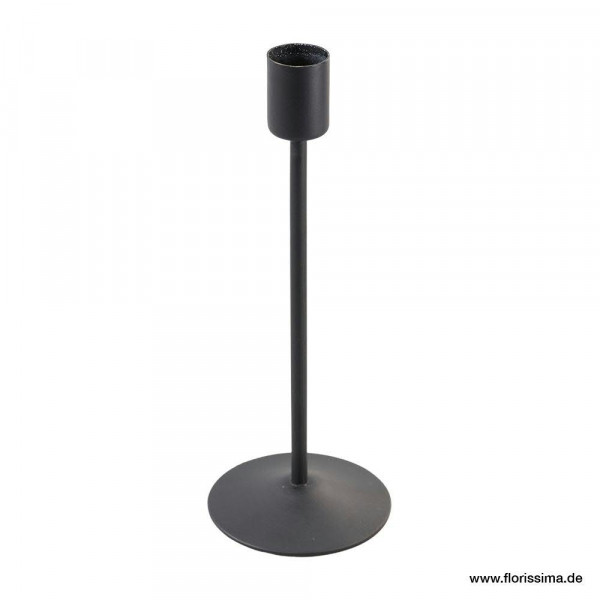 Kerzenhalter Metall H20,5cm, schwarz