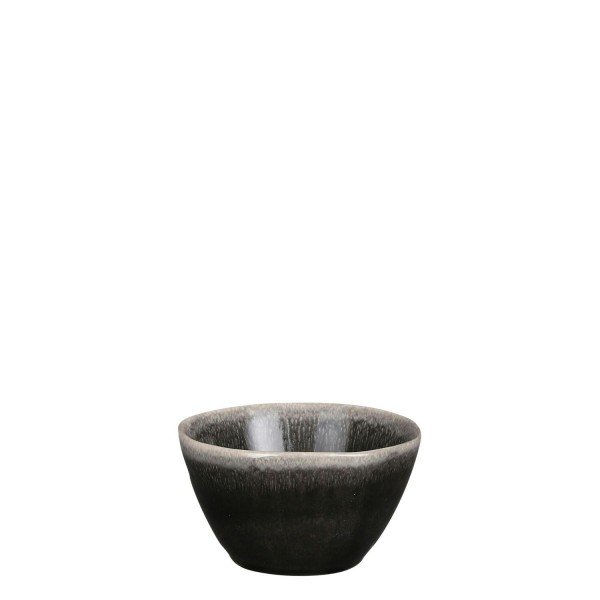 Schale Keramik D11H5cm Tabo, schwarz