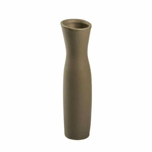 Vase Keramik H30D7,5cm, grau