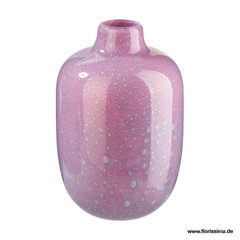 Glas Vase D17H25cm, purple