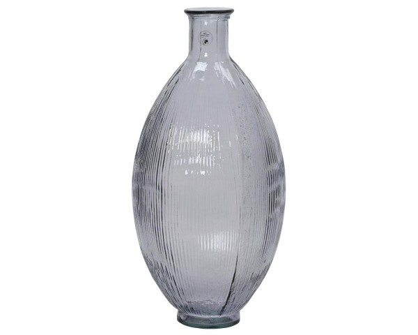 Glas Vase D29H59cm Recycling, lila