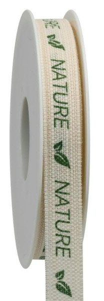Band Baumwolle 486a/15mm 20m Nature 100% Natur, 021 creme
