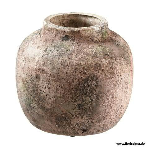 Vase Zement D23,5H21cm, grau